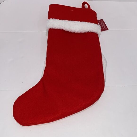 St. Nicholas Square Kohl's Large Santa Eyes Open Christmas Stocking NWT - Picture 2 of 7